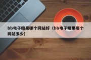bb电子糖果哪个网站好（bb电子糖果哪个网站多少）