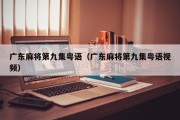 广东麻将第九集粤语（广东麻将第九集粤语视频）