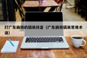 打广东麻将的搞笑抖音（广东麻将搞笑常用术语）
