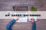 雀神广东麻将抓鸟（雀神广东麻将规矩）