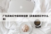 广东闲来红中麻将微信群（闲来麻将红中什么用）